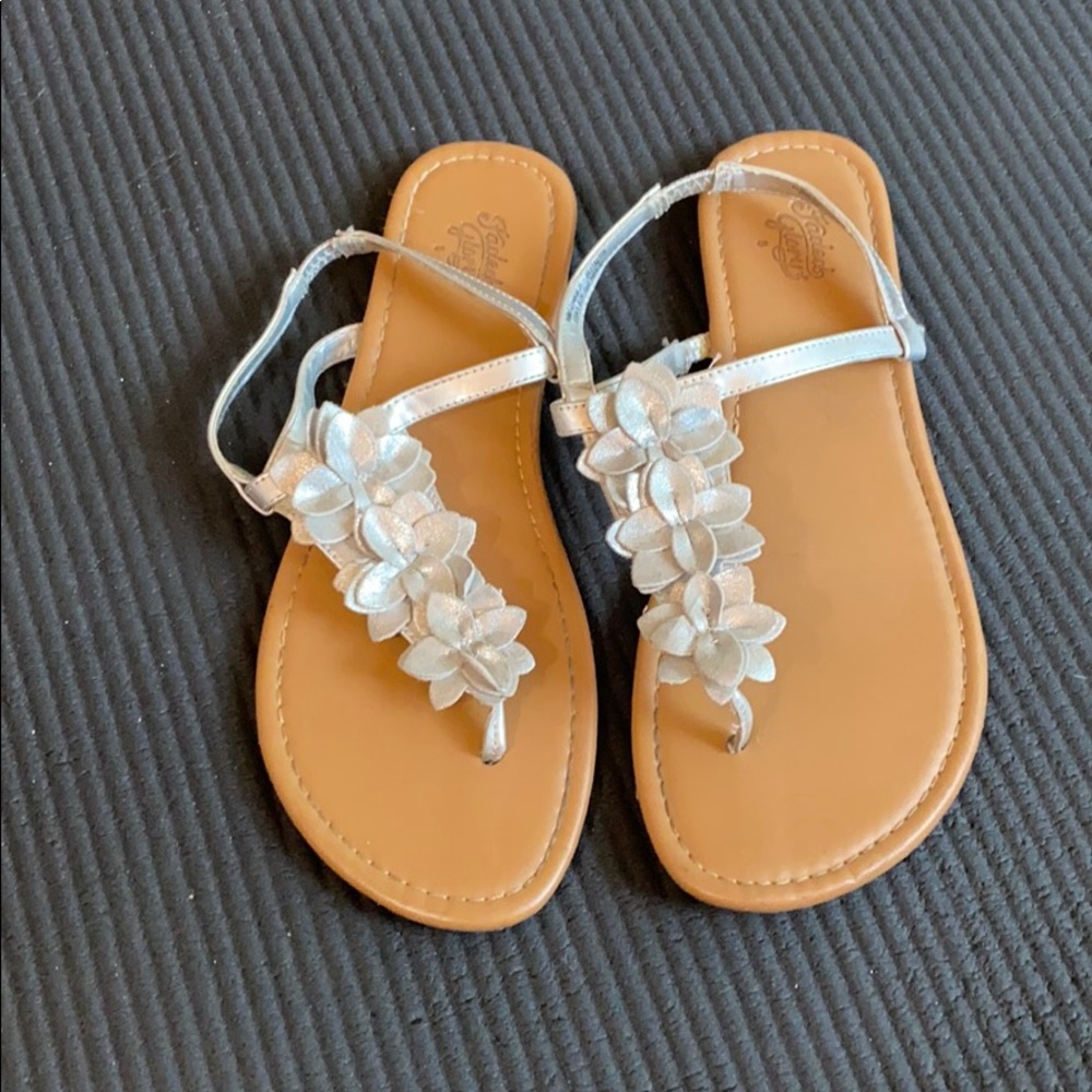 Silver T-Strap Sandal